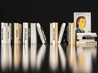 Modern Book Ornaments 3d model