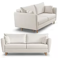 Modern double sofa 3d model