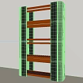 Sturdy Black Vertical Storage Shelf With Multiple Shelves In Minimalist Interior