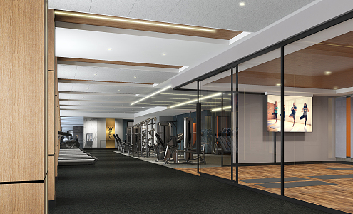 Modern Gym 3d model