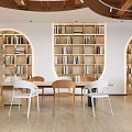 Modern Library Book Bar Library 3d model