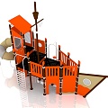 Children's Pirate Ship Field Pirate Ship Pirate Ship Multiplayer Pirate Ship Multifunctional Pirate Ship 3d model