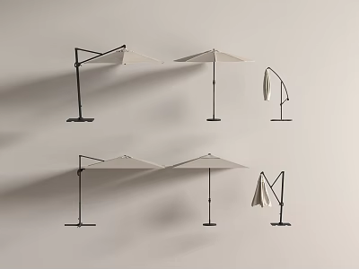 Modern Sunshade Awning Sun Umbrella Folding Umbrella 3d model