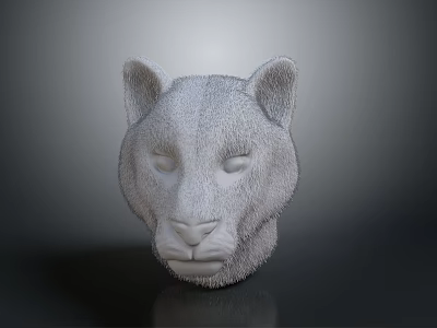 3D Textured Animal Head Decorative Statue for Home Living Spaces 3d model 3D Textured Animal Head Decorative Statue for Home Living Spaces 3d model