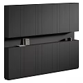 Modern Wooden Storage Cabinet Shelving Unit With Multiple Doors And Shelves