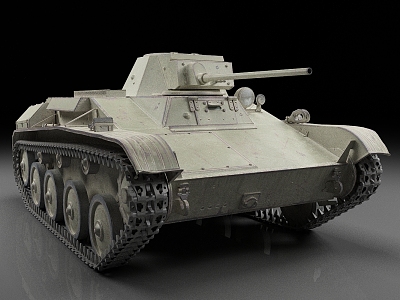 T60 tank Soviet tank light tank vintage tank 3d model