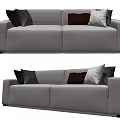 Modern double sofa 3d model
