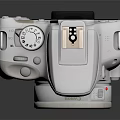 White Canon Digital Camera With Professional Design And High Quality Features 3d model