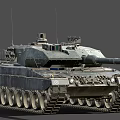 Modern Military Heavy Tank Exterior Design With Turret Cannon Armor And Tracks