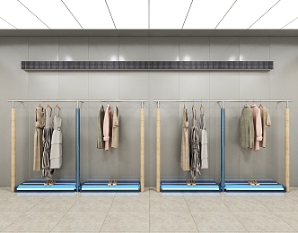 Clothing Store Clothing Display Rack Clothing Props Clothing Display Shelf Display Cabinet 3d model