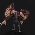 Fierce Mythical Winged Creature With Bat Like Wings And Sharp Claws
