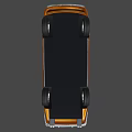 Copper Colored Vintage Sports Car With Streamlined Body And Retro Wheels