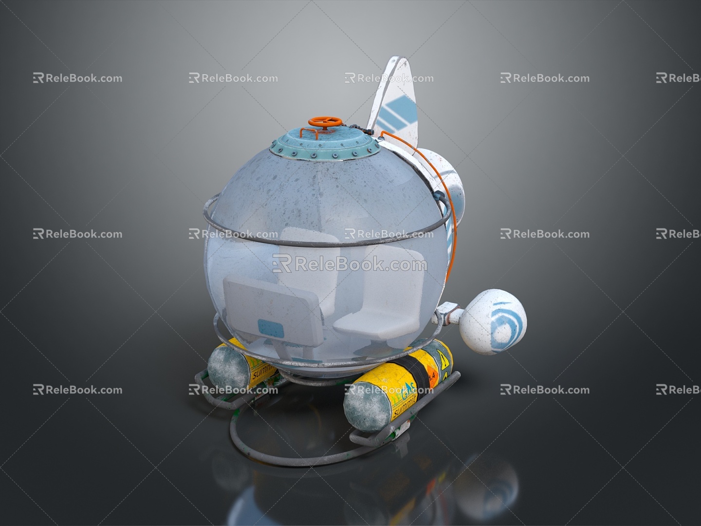 Modern Submarine Submarine Diving Ship Submarine Nuclear Submarine 3d model