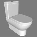 Modern White Ceramic Toilet with Sleek Design for Contemporary Bathroom Interiors