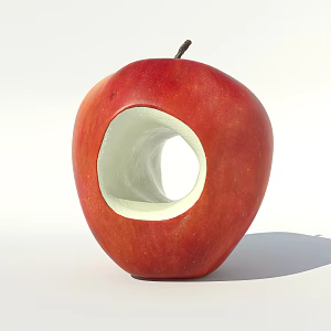 Fruit Apple Hollow Apple Jewelry Ornaments 3d model