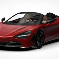 Red Convertible Sports Car With Sleek Body Design And Black Alloy Wheels