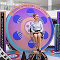 Movie Themed Photo Spot Featuring Large Film Reel Clapperboard Number 26 And Fantasy Decor