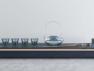 Modern Tea Set Tea Set 3d model