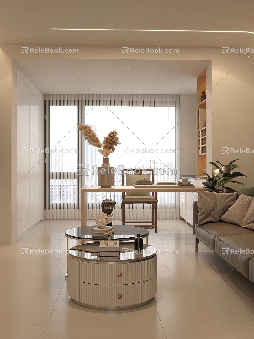 Quiet Living Room Home Decoration Living Room 3d model