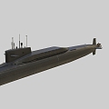 PBR Chinese Navy Type 092 Strategic Nuclear Submarine Type 092 Ballistic Missile Nuclear Submarine Xia-class Strategic Missile Nuclear Submarine 3d model