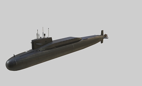 PBR Chinese Navy Type 092 Strategic Nuclear Submarine Type 092 Ballistic Missile Nuclear Submarine Xia-class Strategic Missile Nuclear Submarine 3d model