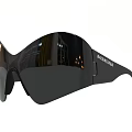 Stylish Black Jewelry Accessory With Reflective Finish And Trendy Brand Design Elements