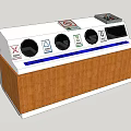 Modern garbage can garbage transfer station 3d model