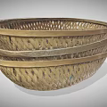 Handmade Natural Wicker Storage Baskets Stacked for Practical Household Use