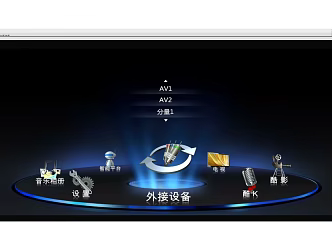 Modern projection curtain projection curtain equipment 3d model