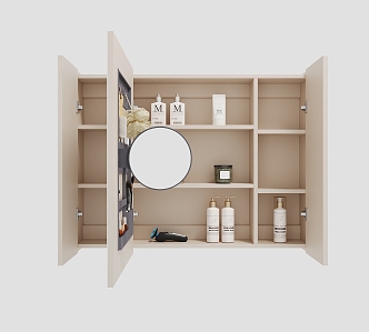 Bathroom Cabinet Mirror Cabinet Wash Cabinet Multifunctional Mirror Cabinet Storage Cabinet Sanitary Cabinet 3d model