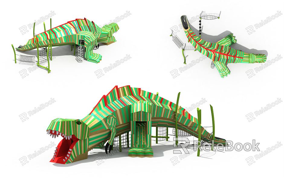 Modern slide dinosaur amusement slide equipment model