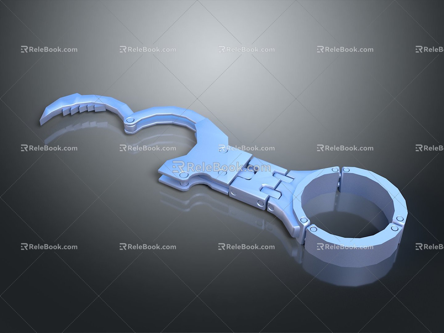 Iron shackles, metal handcuffs, shackles, daily necessities 3d model