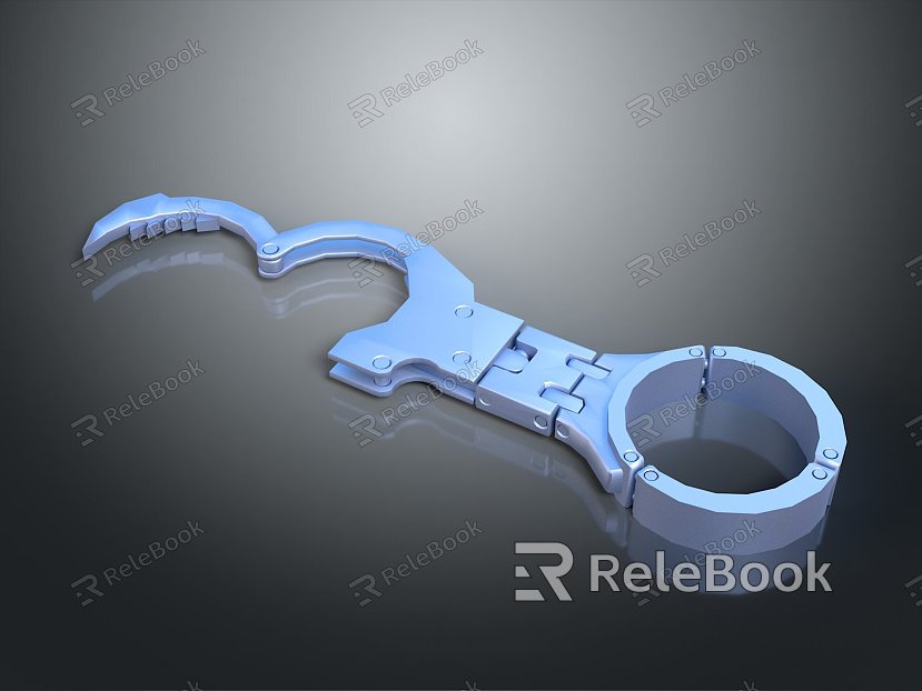 Iron shackles, metal handcuffs, shackles, daily necessities model