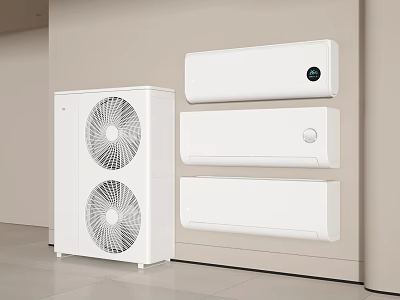 Modern air conditioner air conditioner external air conditioner hanging air conditioner 3d model