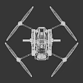 High Tech Drone Quadcopter Equipment With Camera And Propeller Design