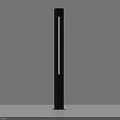 Public Facility Tall Modern Black Street Light With Outdoor Illumination Design