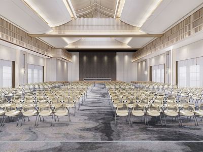 New Chinese-style Conference Hall Report Hall model