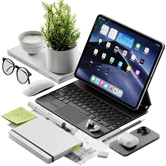 Modern Desk Ornaments Desktop Accessories 3d model