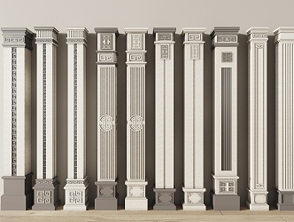 Villa Pillars 3d model