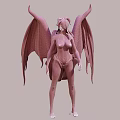 Modern Virtual Character Succubus Demon Lucifer Satan Dragon Woman Type Monster 3d model