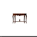Elegant Traditional Wooden Decorative Cabinet With Carved Drawer And Curved Legs