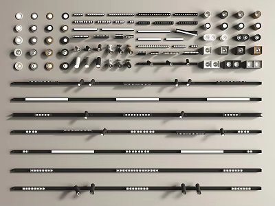 Modern Downlight Spotlight Track Light Magnetic Light Downlight Spotlight Linear Light Grille Light 3d model