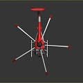 Modern Helicopter Civil Helicopter Helicopter 3d model