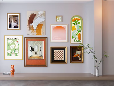 European-style picture frame picture frame wall decoration picture frame 3d model