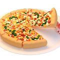 Pizza food 3d model