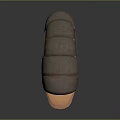 Detailed Biological Organism With Spiral Shell Muscular Inner Texture And Sturdy Base