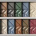 Decorative Upholstery Samples for Home Decor with Various Colors Geometric Patterns and Textures 3d model