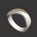 Comfortable White Silicone Ring With Textured Design For Daily Household Use 3d model