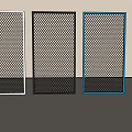 White Black and Blue Room Dividers With Perforated Mesh Design For Modern Interior
