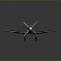 Vibrant Cosmic Aircraft Model Featuring Rainbow Fire Design On Colorful Wings
